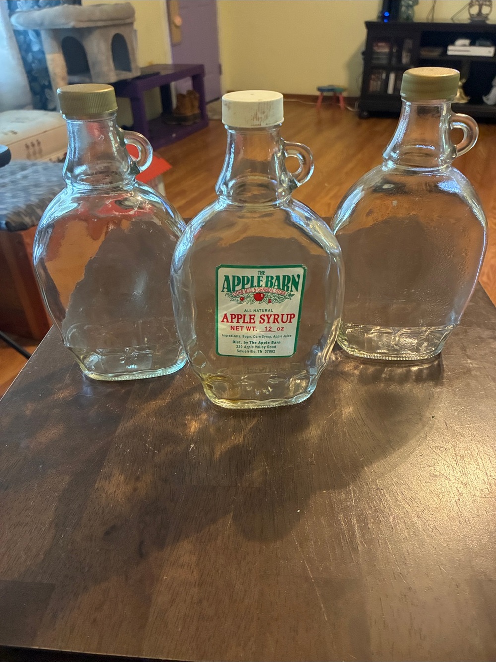 Clear Glass Maple Syrup Bottle - 12 oz, Clear